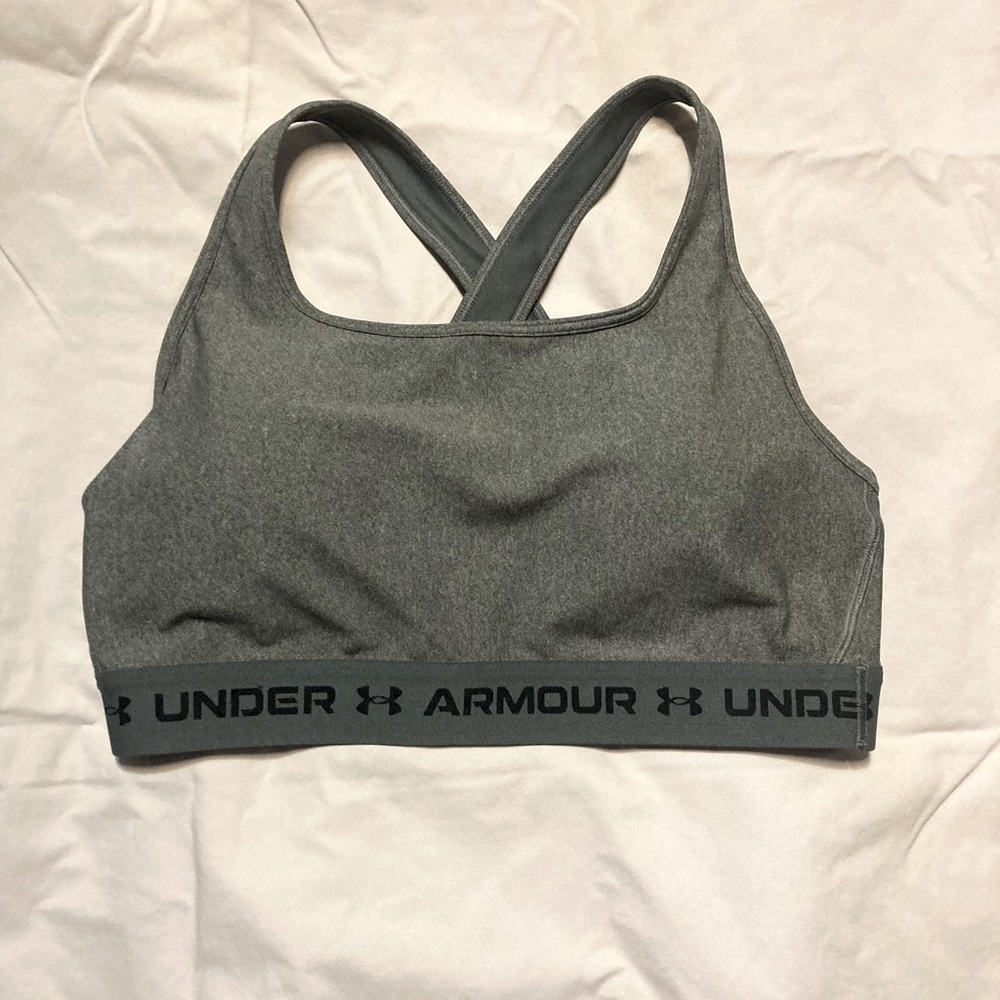 Like new grey Under Armour sports bra XL